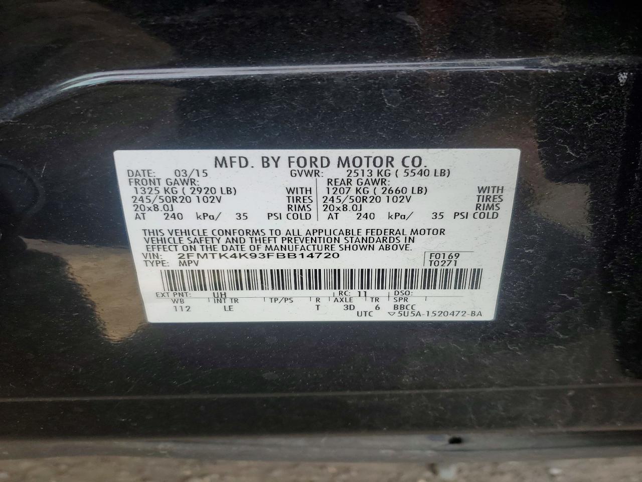 2015 FORD EDGE TITANIUM photo 25
