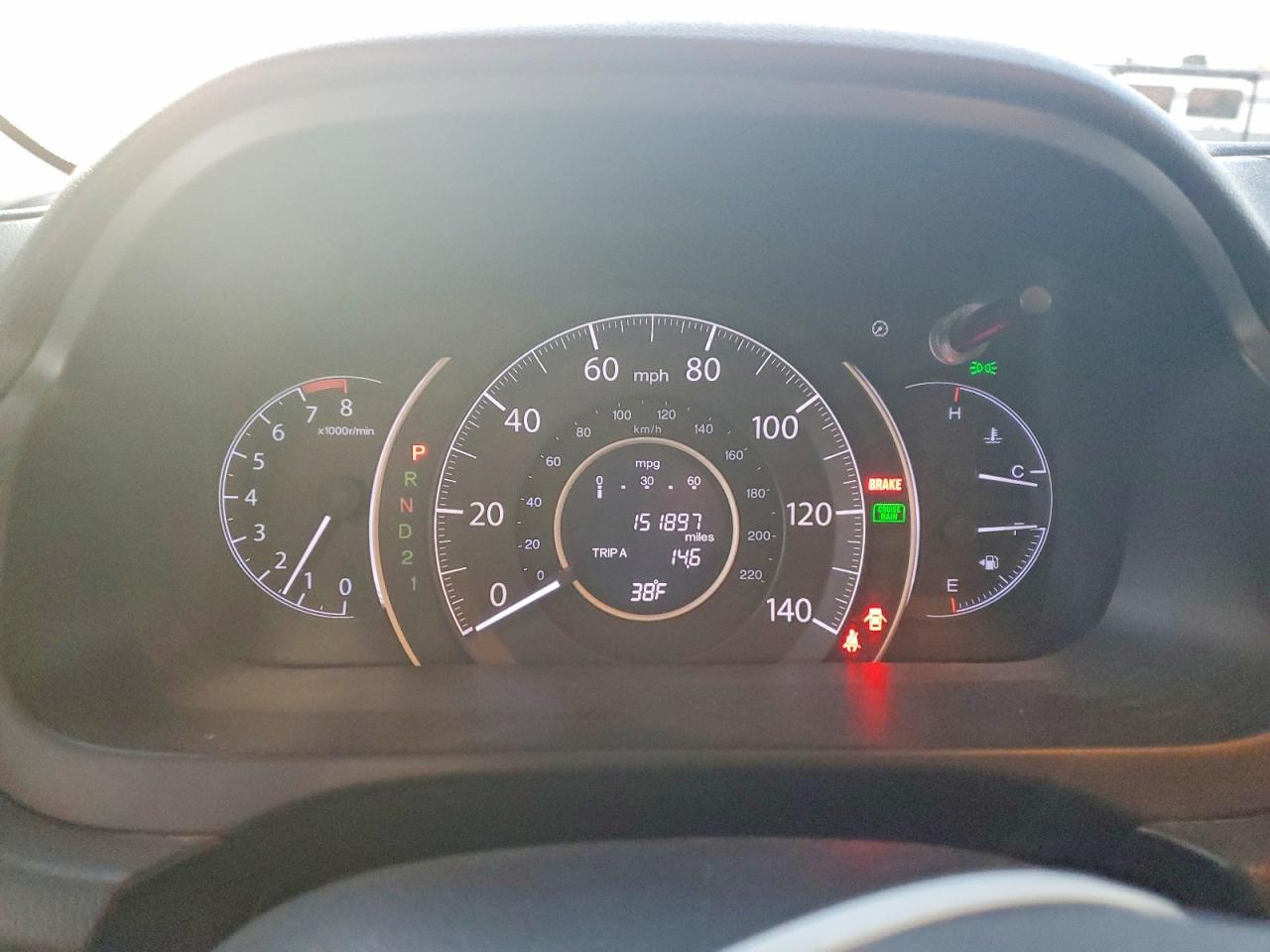 2012 HONDA CR-V EXL photo 9