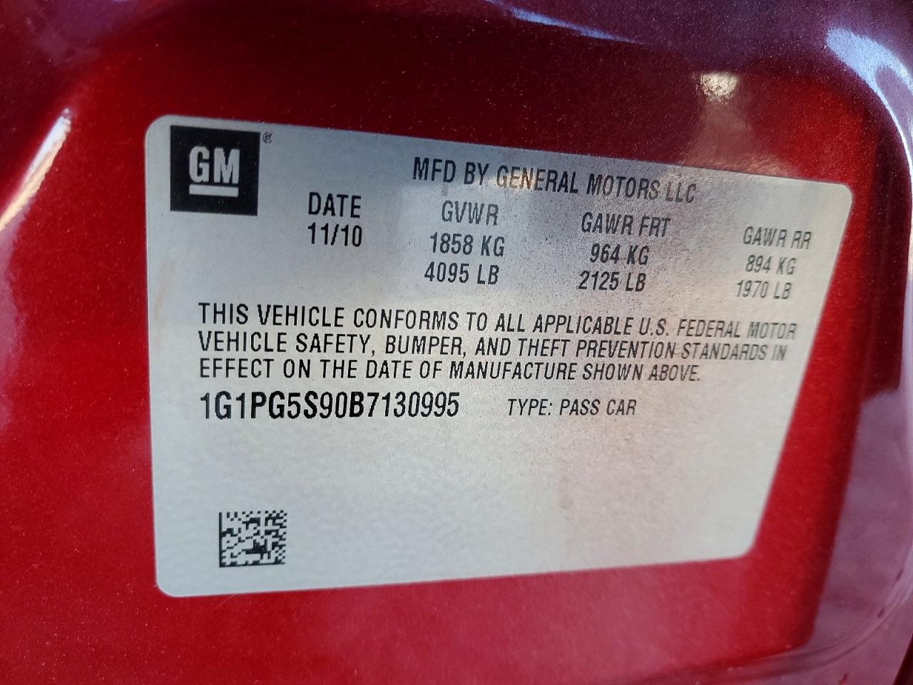 2011 CHEVROLET CRUZE LT photo 13