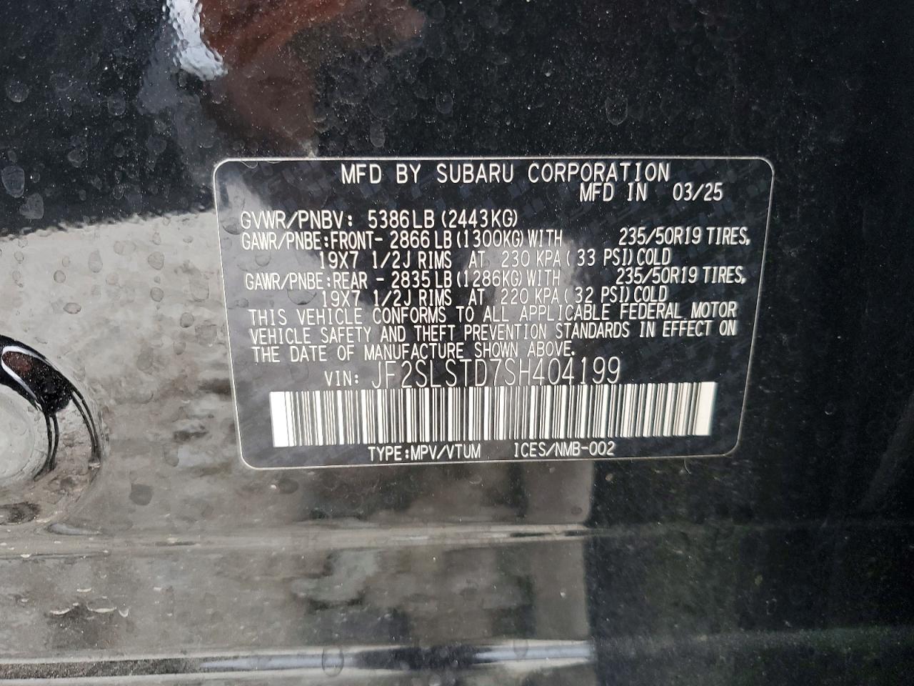 2025 SUBARU FORESTER TOURING photo 13