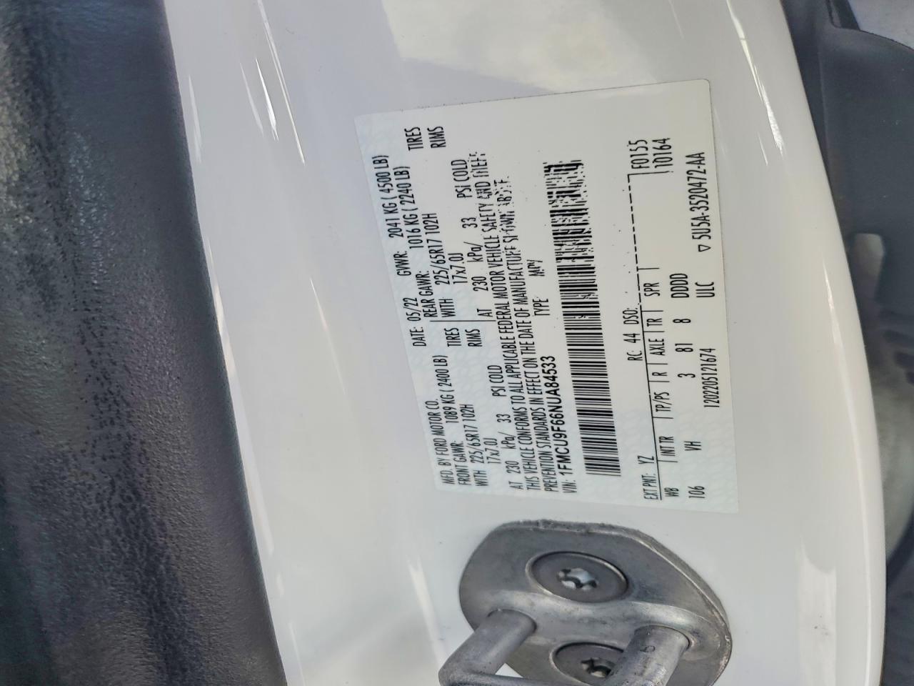 2022 FORD ESCAPE S photo 13