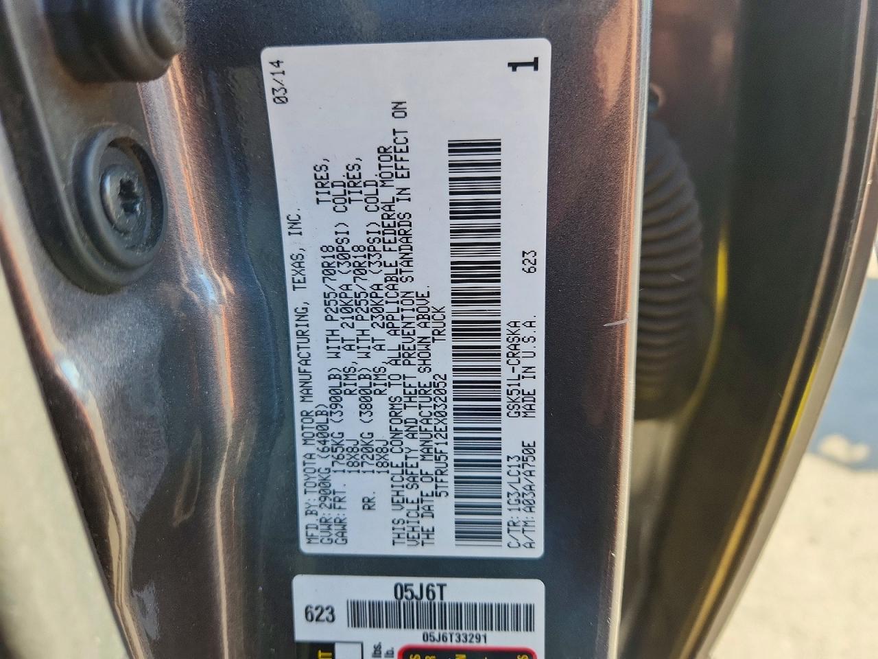 2014 TOYOTA TUNDRA DOUBLE CAB SR photo 23