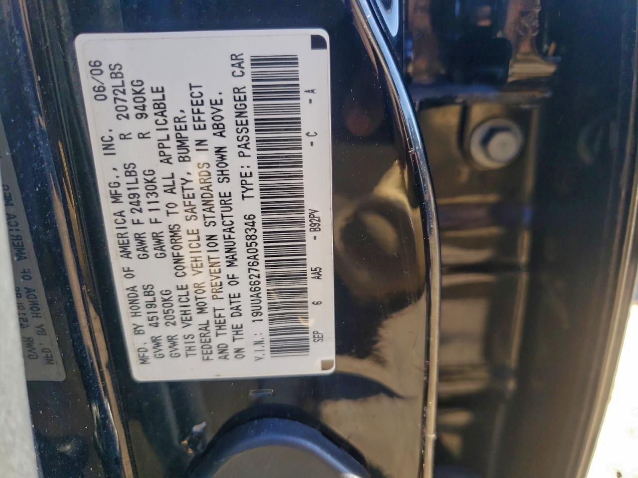 2006 ACURA 3.2TL photo 12