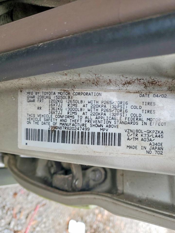 2002 TOYOTA 4RUNNER LIMITED photo 13