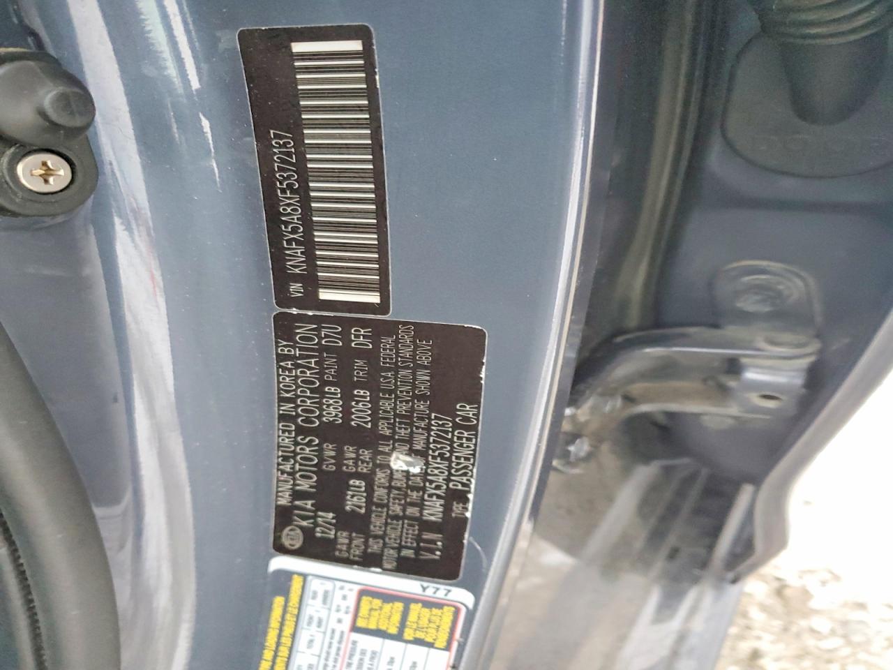 2015 KIA FORTE EX photo 12
