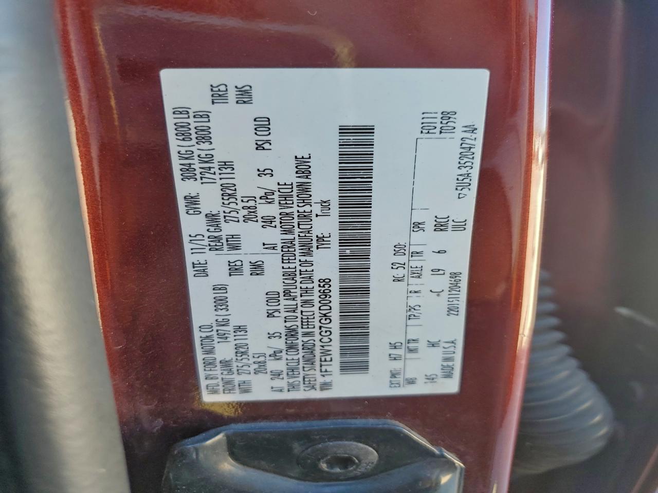 2016 FORD F150 SUPERCREW photo 23