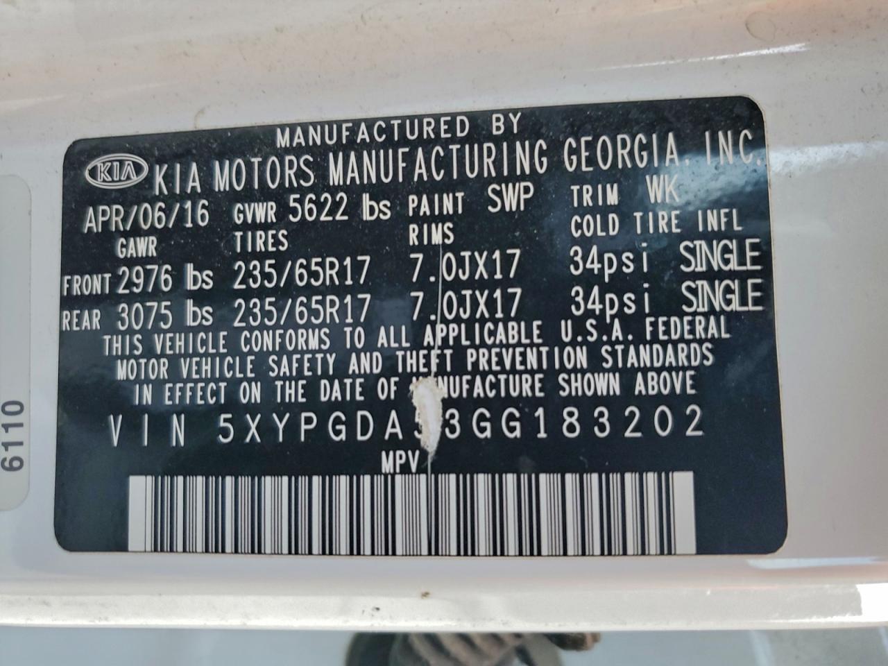 2016 KIA SORENTO LX photo 25
