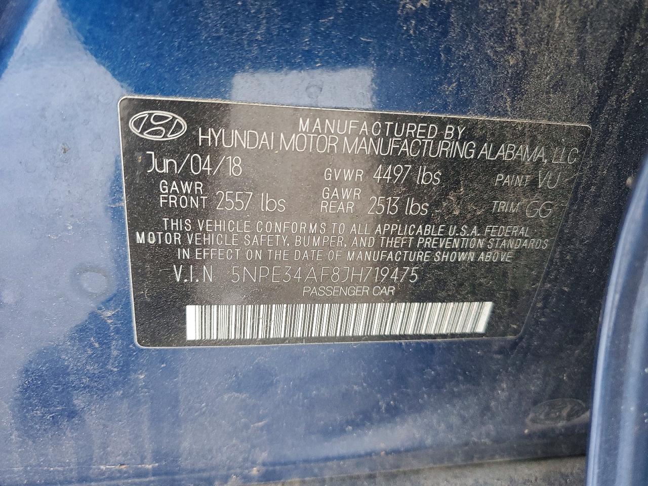2018 HYUNDAI SONATA SPORT photo 12