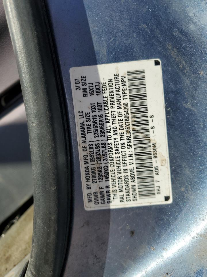 2007 HONDA ODYSSEY EXL photo 13
