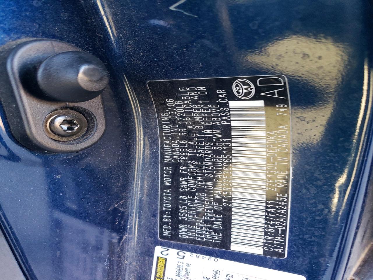 2006 TOYOTA COROLLA CE photo 12