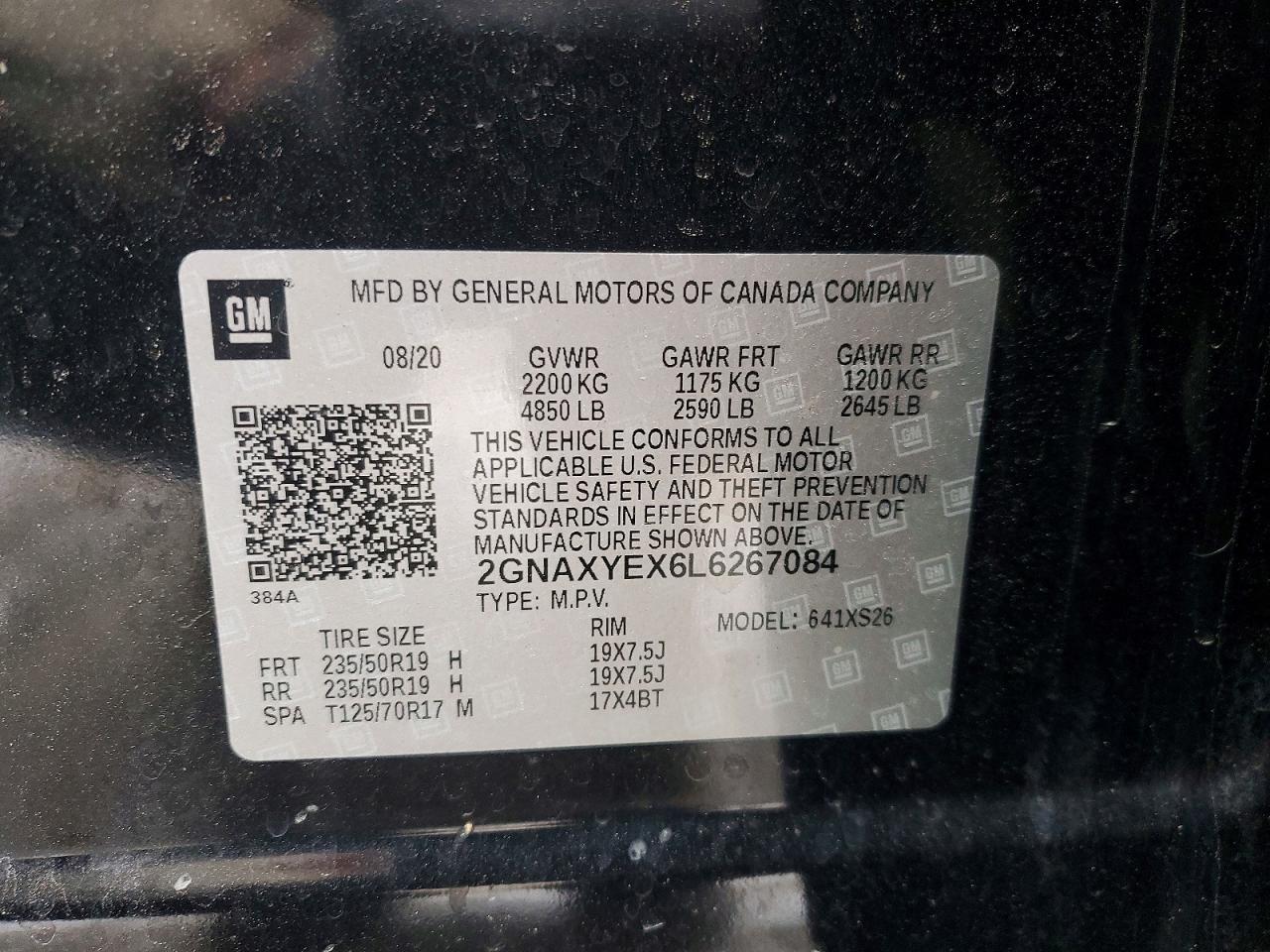 2020 CHEVROLET EQUINOX PREMIER photo 25