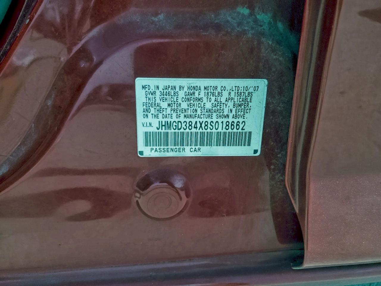 2008 HONDA FIT photo 13