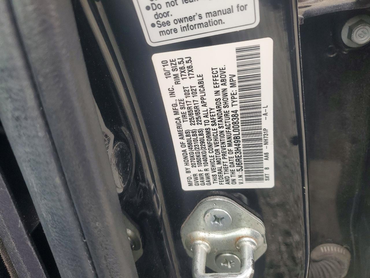 2011 HONDA CR-V SE photo 12