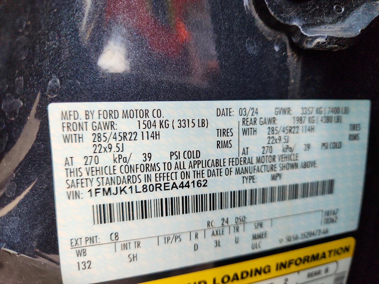 2024 FORD EXPEDITION MAX PLATINUM photo 14