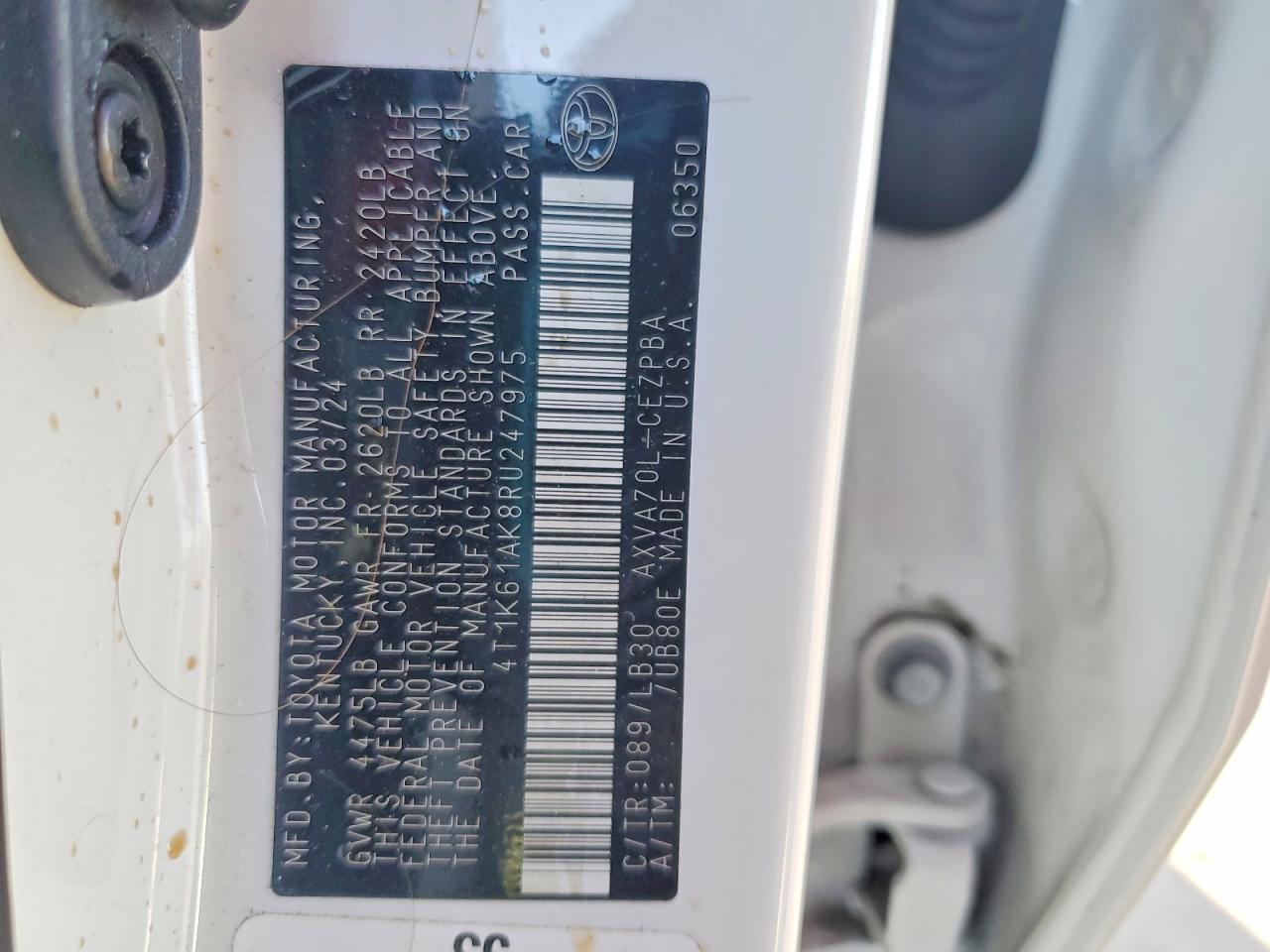 2024 TOYOTA CAMRY XSE photo 12