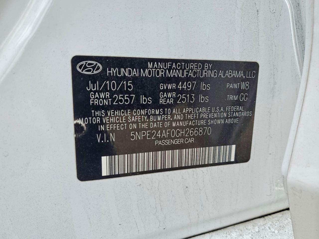 2016 HYUNDAI SONATA SE photo 23