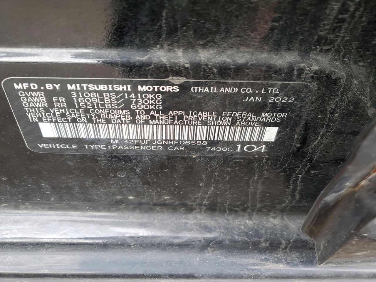 2022 MITSUBISHI MIRAGE G4 ES photo 12