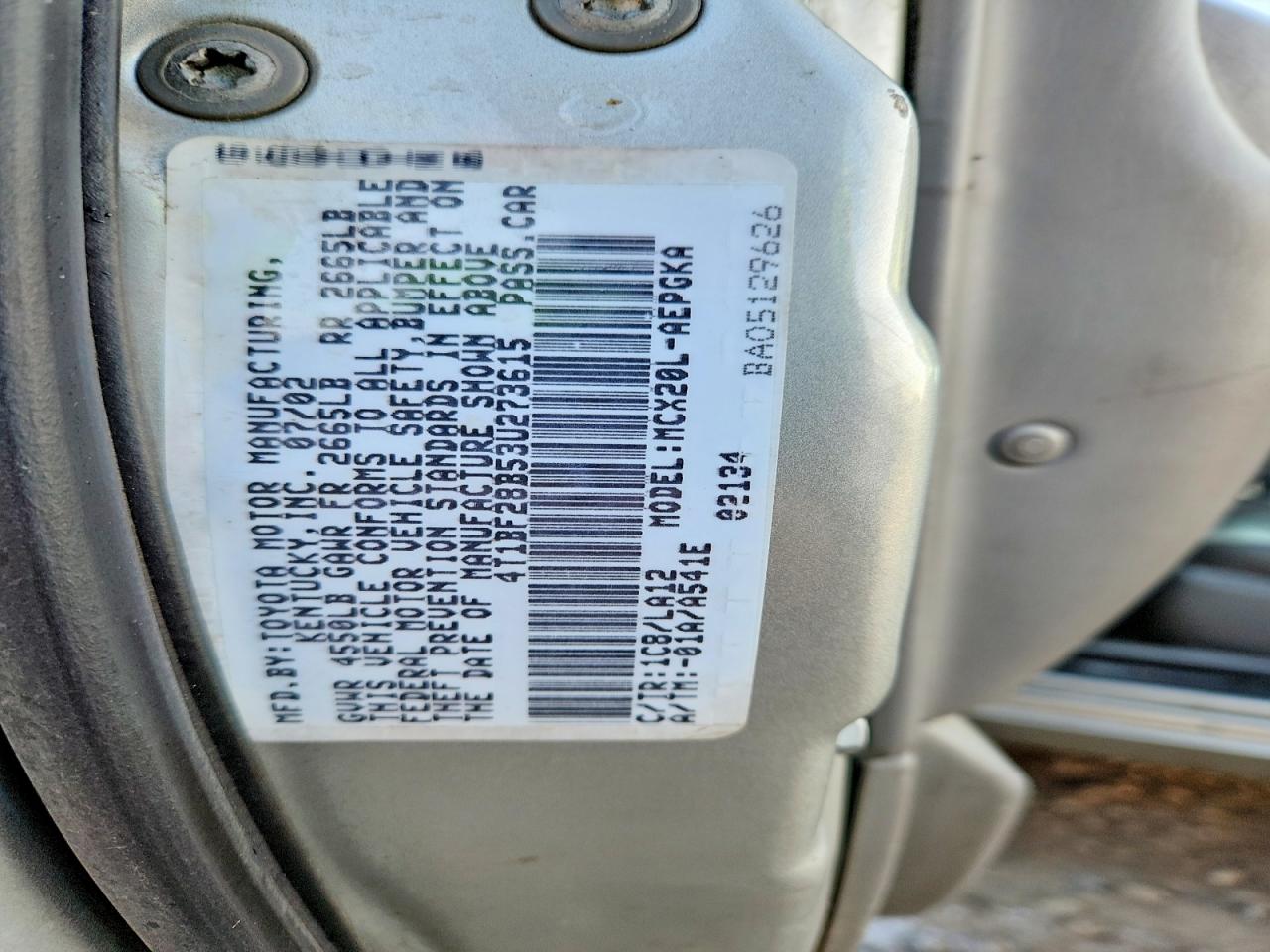 2003 TOYOTA AVALON photo 12