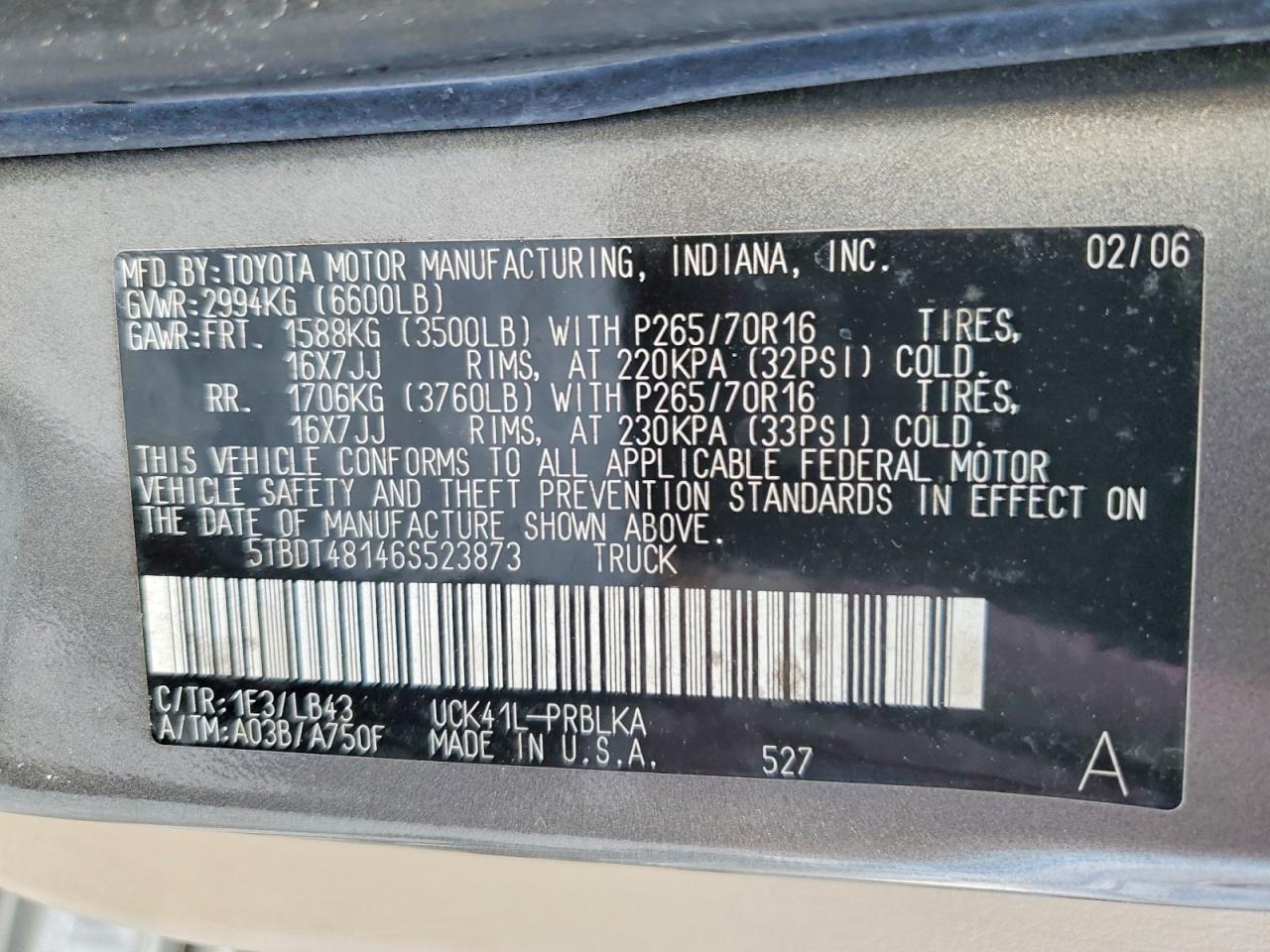 2006 TOYOTA TUNDRA DOUBLE CAB LIMITED photo 13