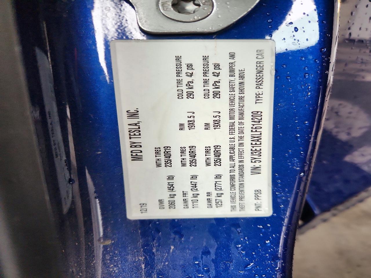 2020 TESLA MODEL 3 photo 23
