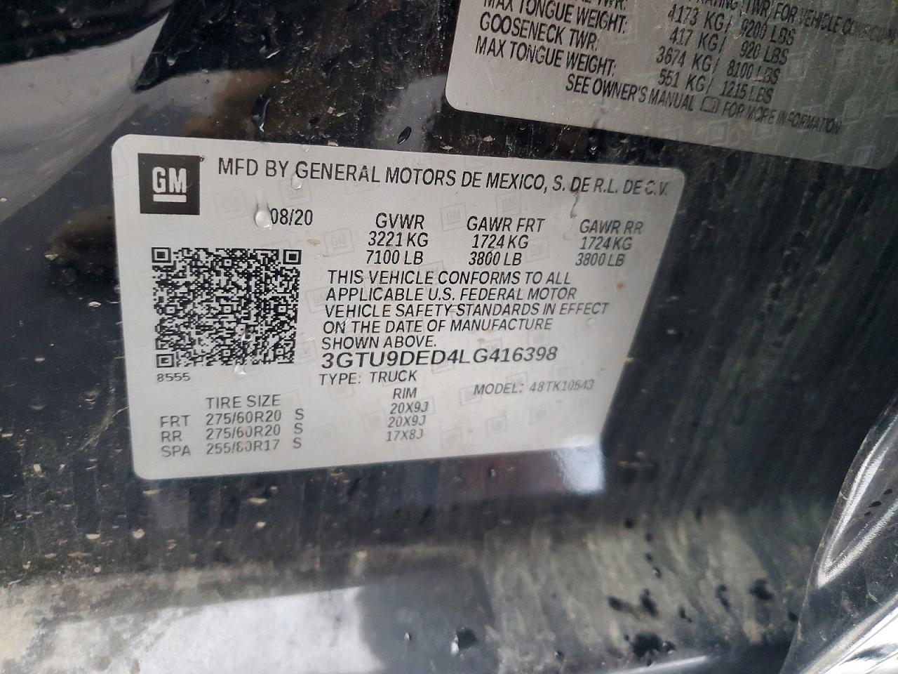 2020 GMC SIERRA K1500 SLT photo 12