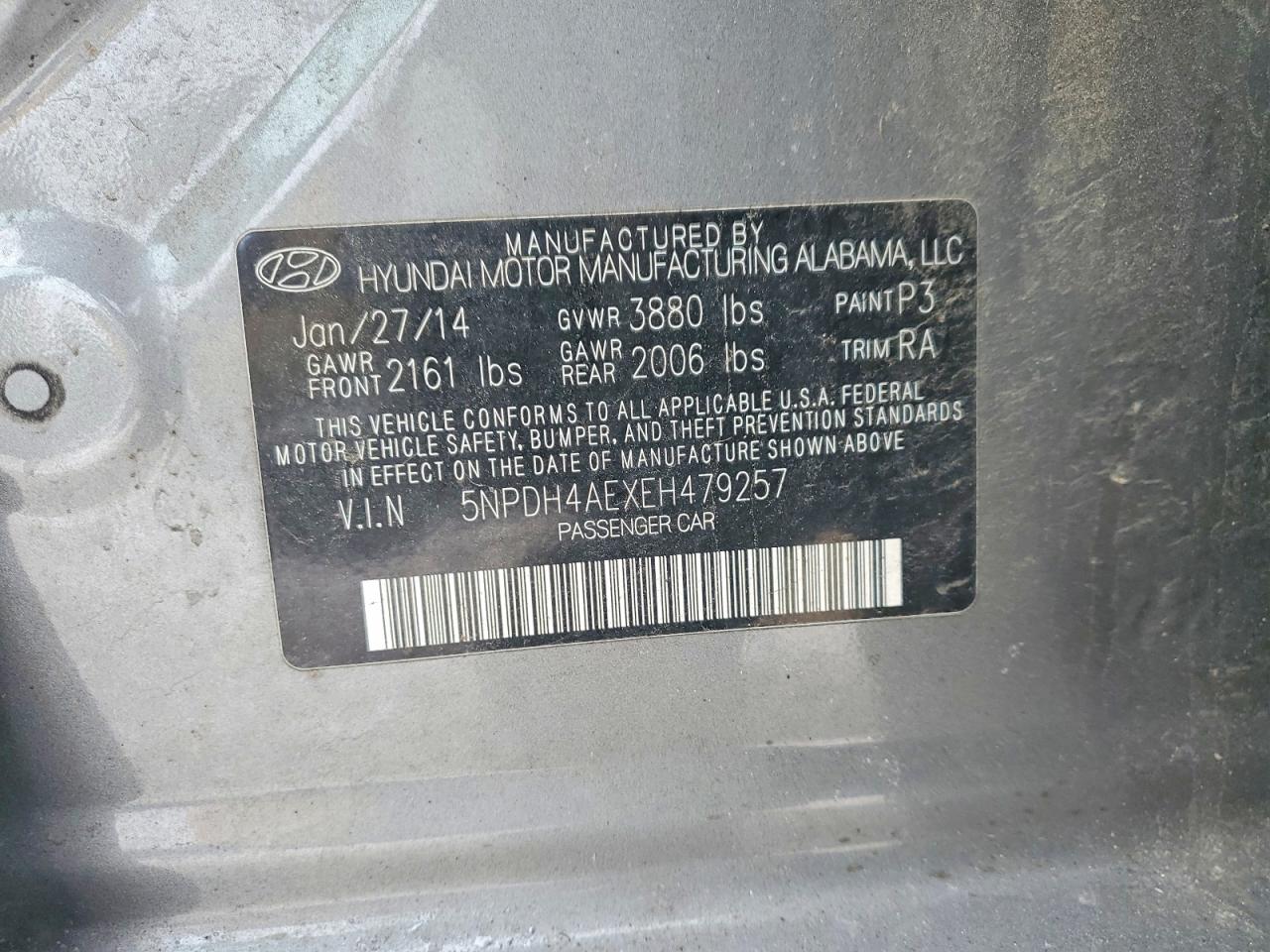 2014 HYUNDAI ELANTRA SE photo 13