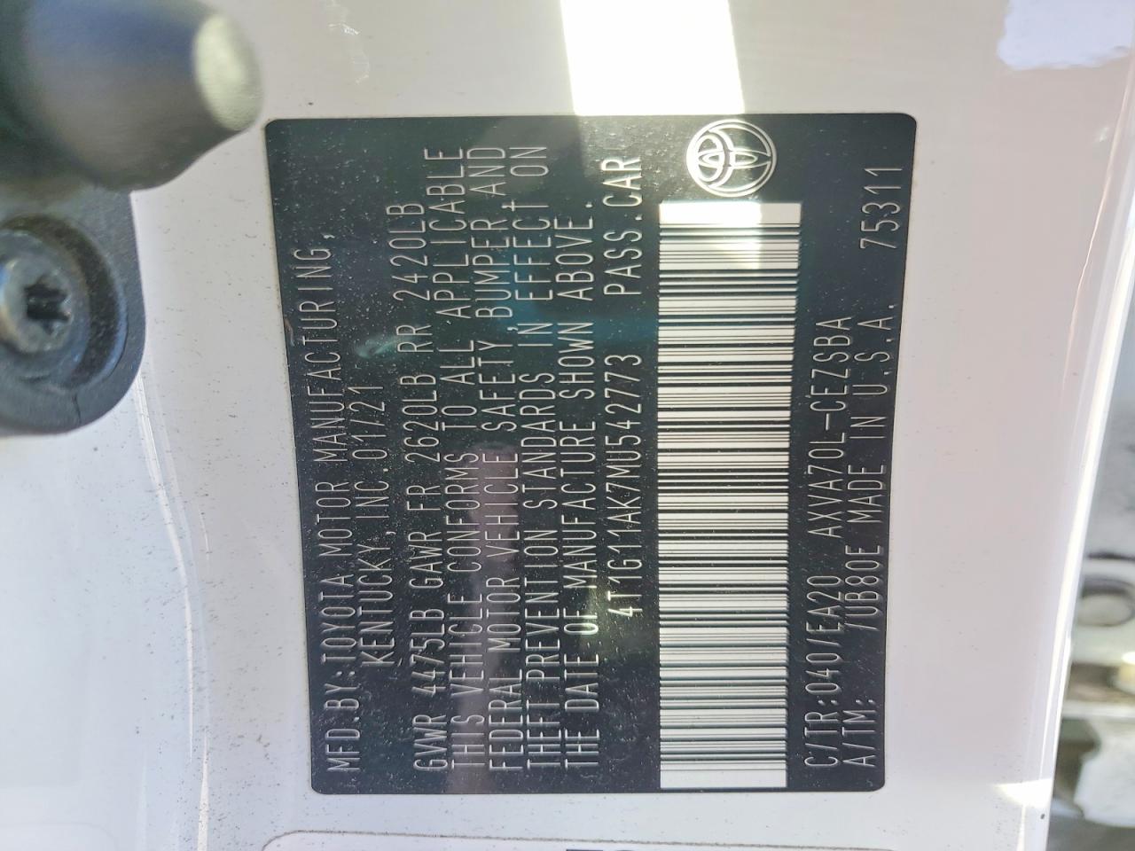 2021 TOYOTA CAMRY SE photo 23