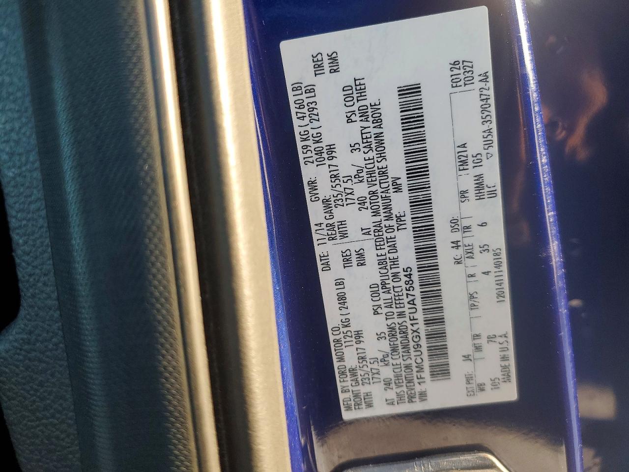 2015 FORD ESCAPE SE photo 25