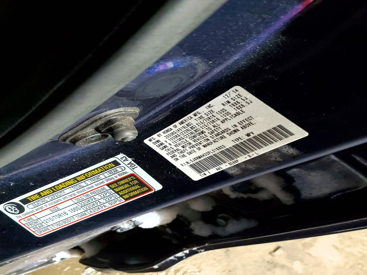 2015 HONDA CR-V LX photo 25