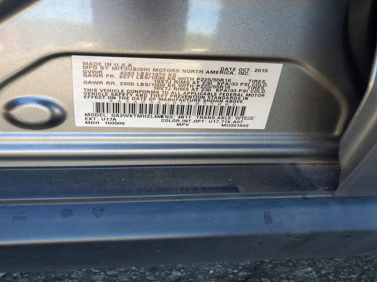 2015 MITSUBISHI OUTLANDER SPORT ES photo 12