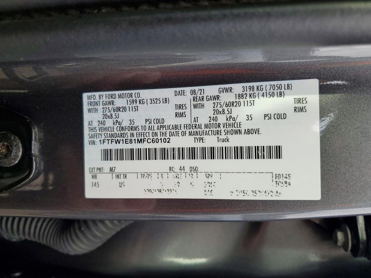 2021 FORD F150 SUPERCREW photo 25