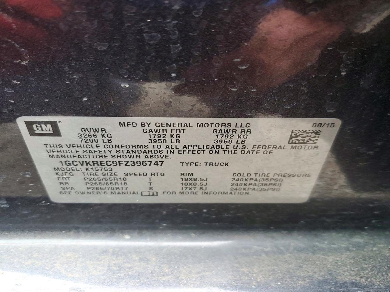 2015 CHEVROLET SILVERADO K1500 LT photo 12