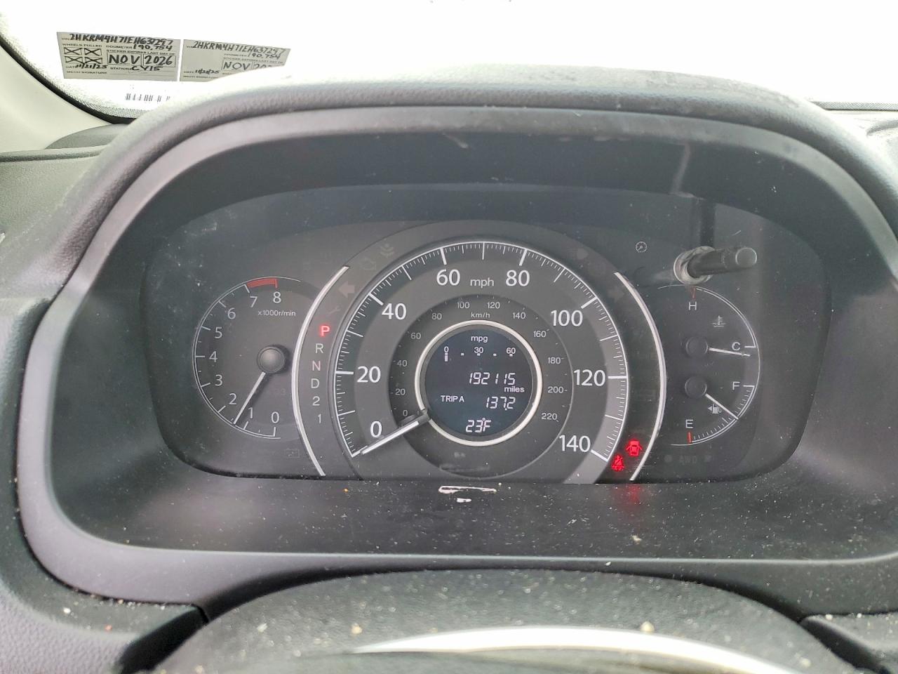 2014 HONDA CR-V EXL photo 9