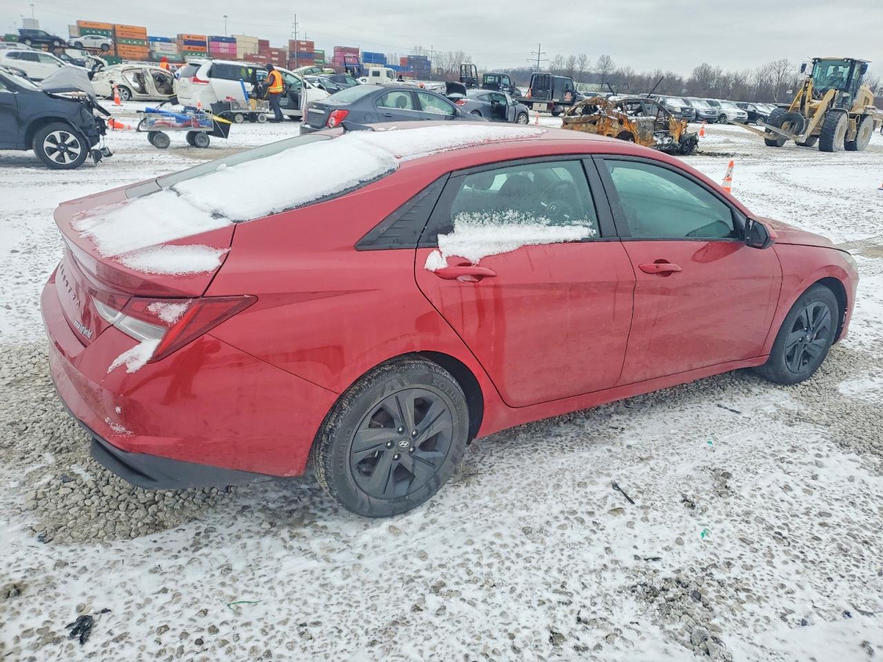 2023 HYUNDAI ELANTRA BLUE photo 3