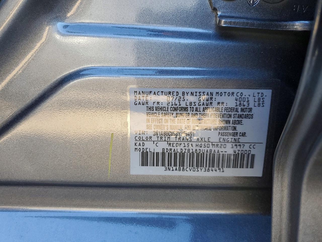 2025 NISSAN SENTRA SV photo 12