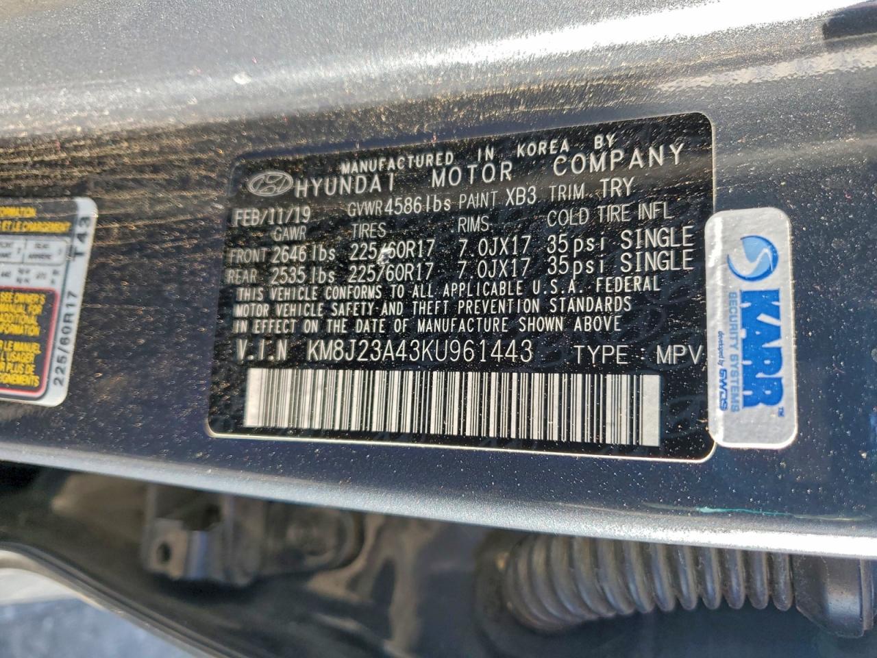2019 HYUNDAI TUCSON SE photo 13