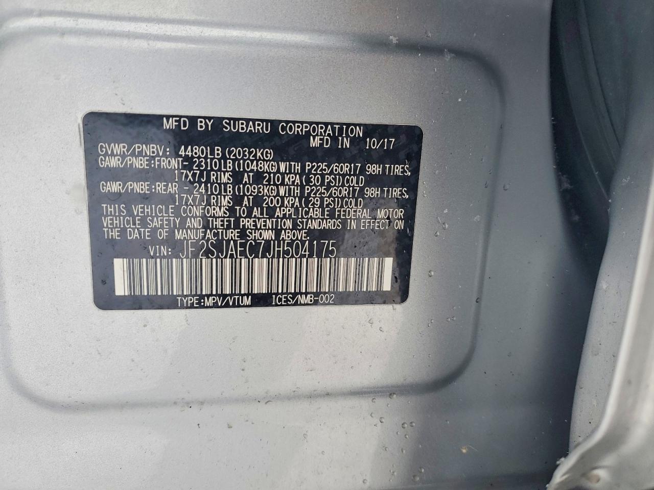 2018 SUBARU FORESTER 2.5I PREMIUM photo 13