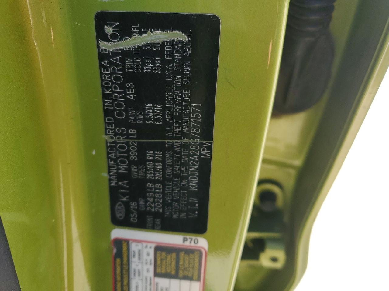 2016 KIA SOUL BASE photo 23
