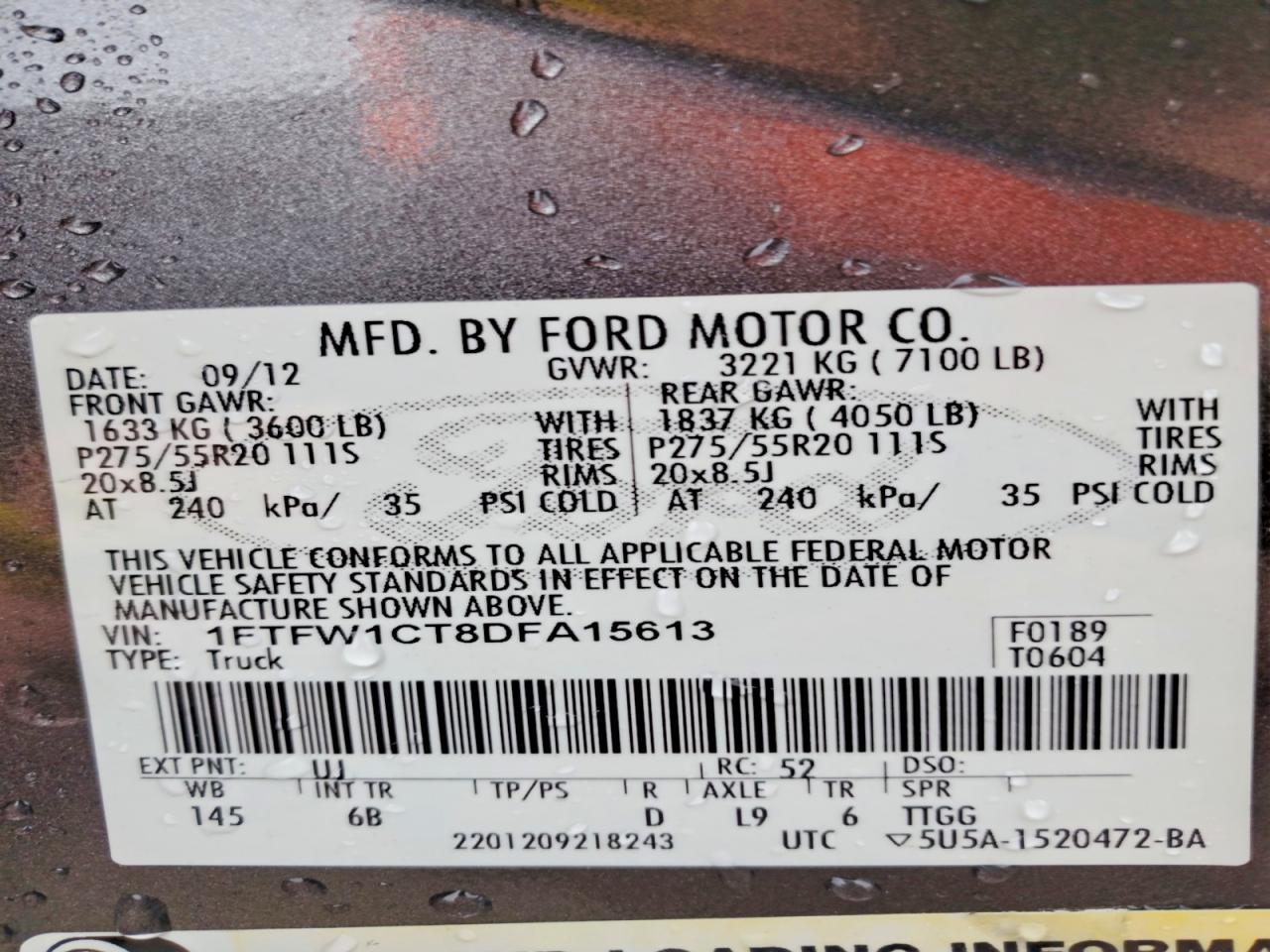 2013 FORD F150 SUPERCREW photo 23