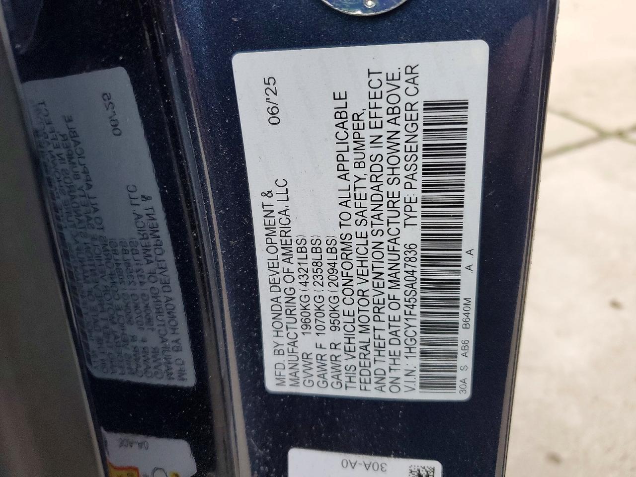 2025 HONDA ACCORD SE photo 13