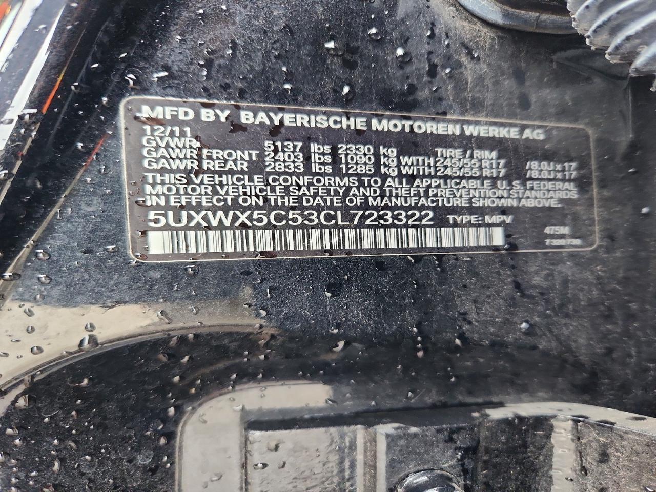 2012 BMW X3 XDRIVE28I photo 13