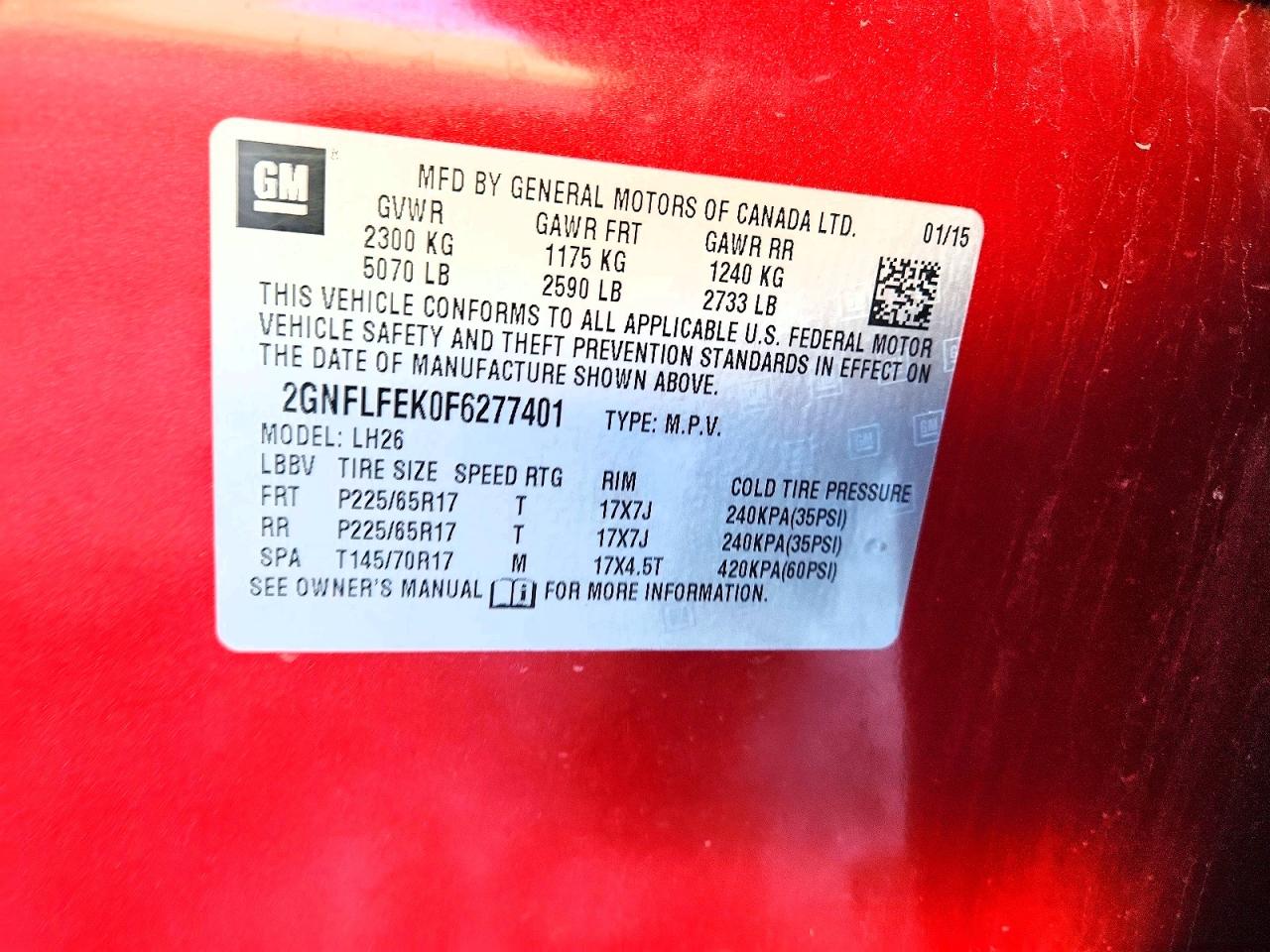 2015 CHEVROLET EQUINOX LT photo 13