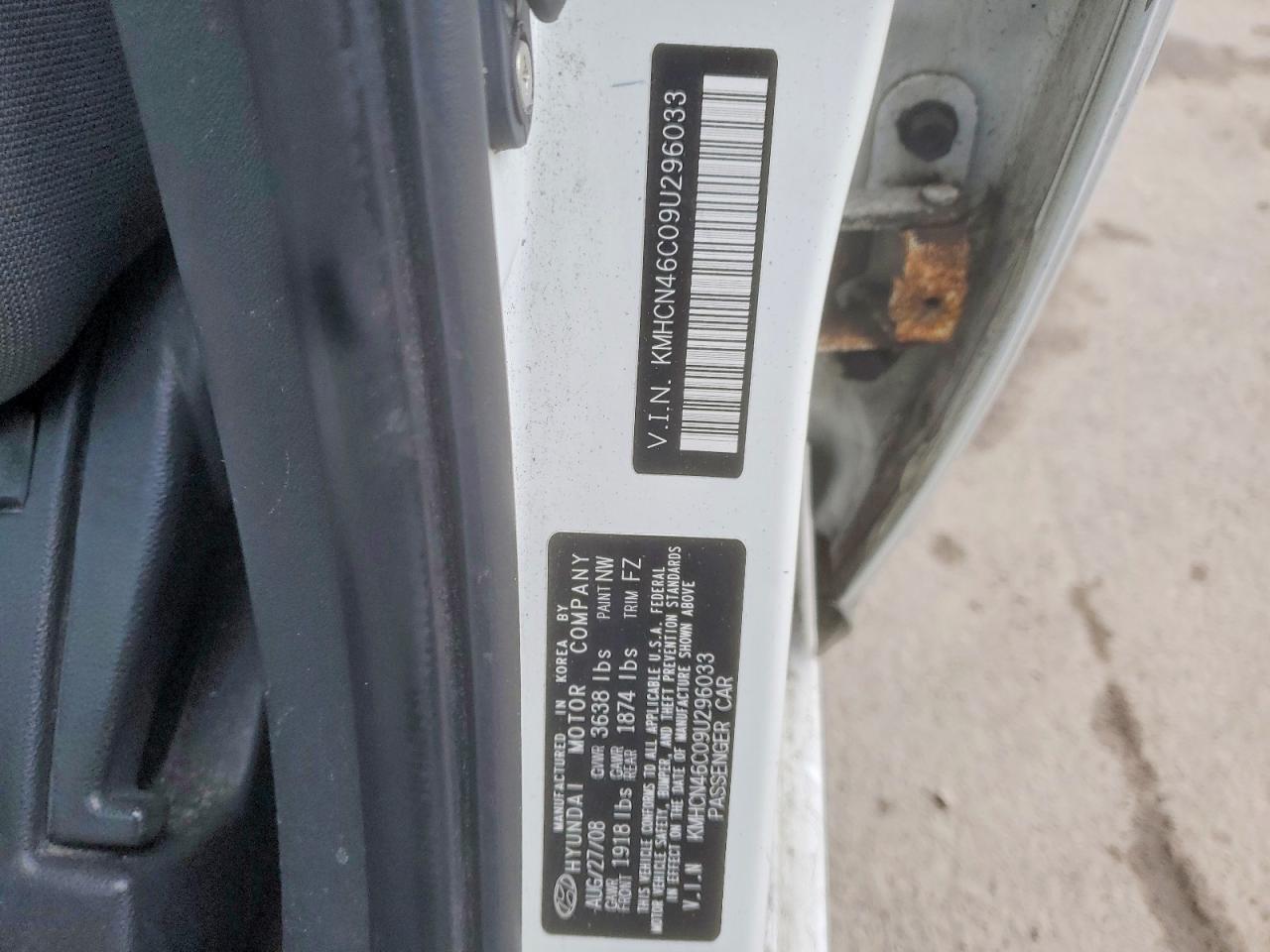 2009 HYUNDAI ACCENT GLS photo 12
