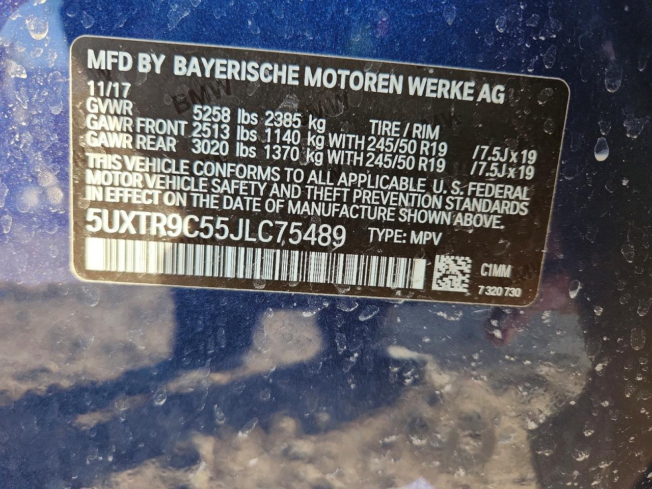 2018 BMW X3 XDRIVE30I photo 13