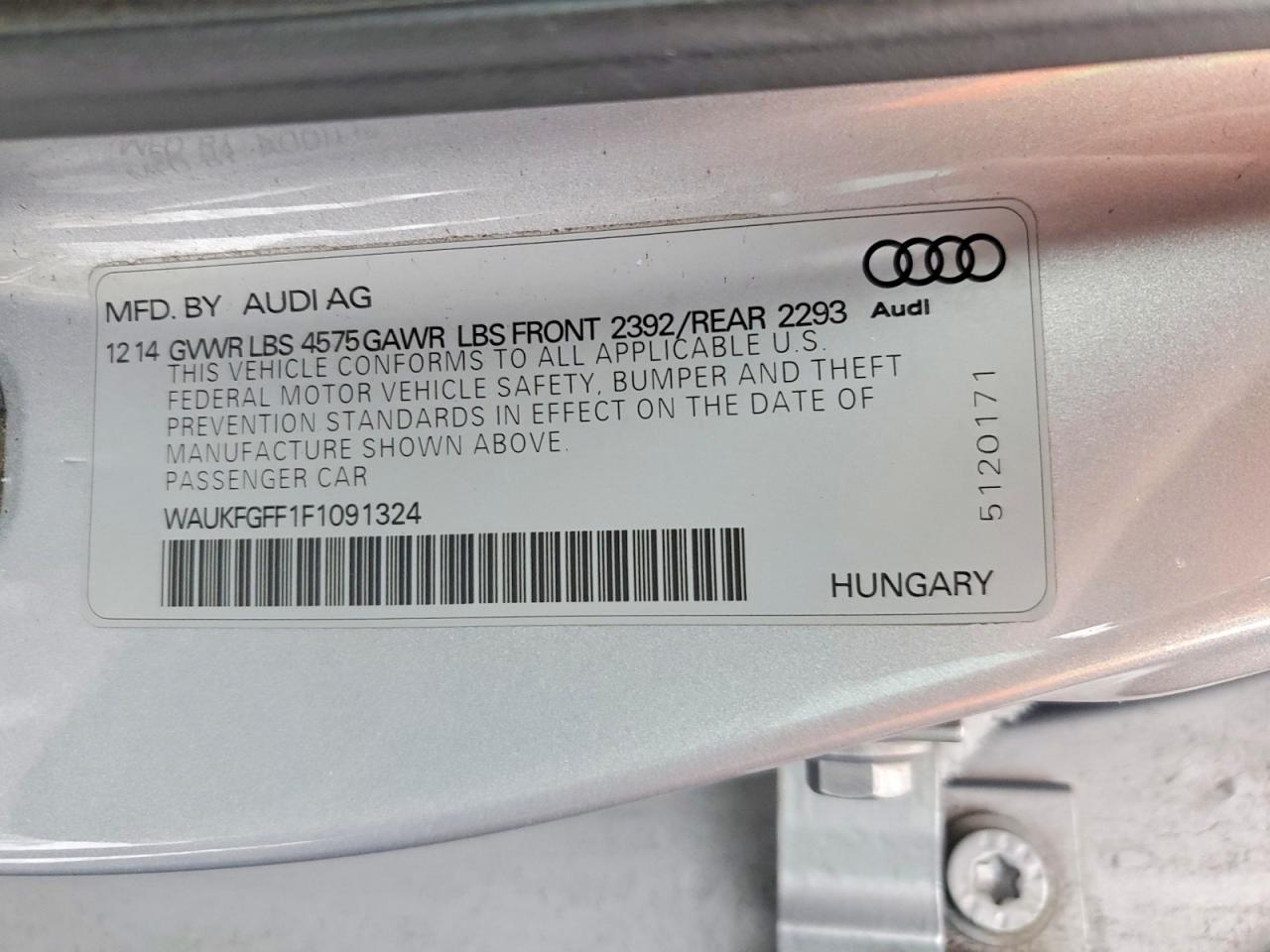 2015 AUDI A3 PRESTIGE S-LINE photo 12