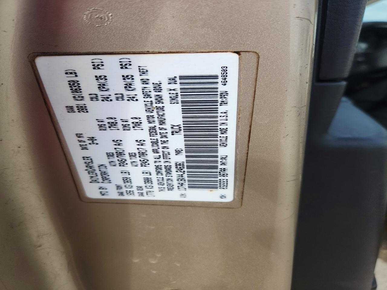 2004 DODGE RAM 1500 ST photo 12
