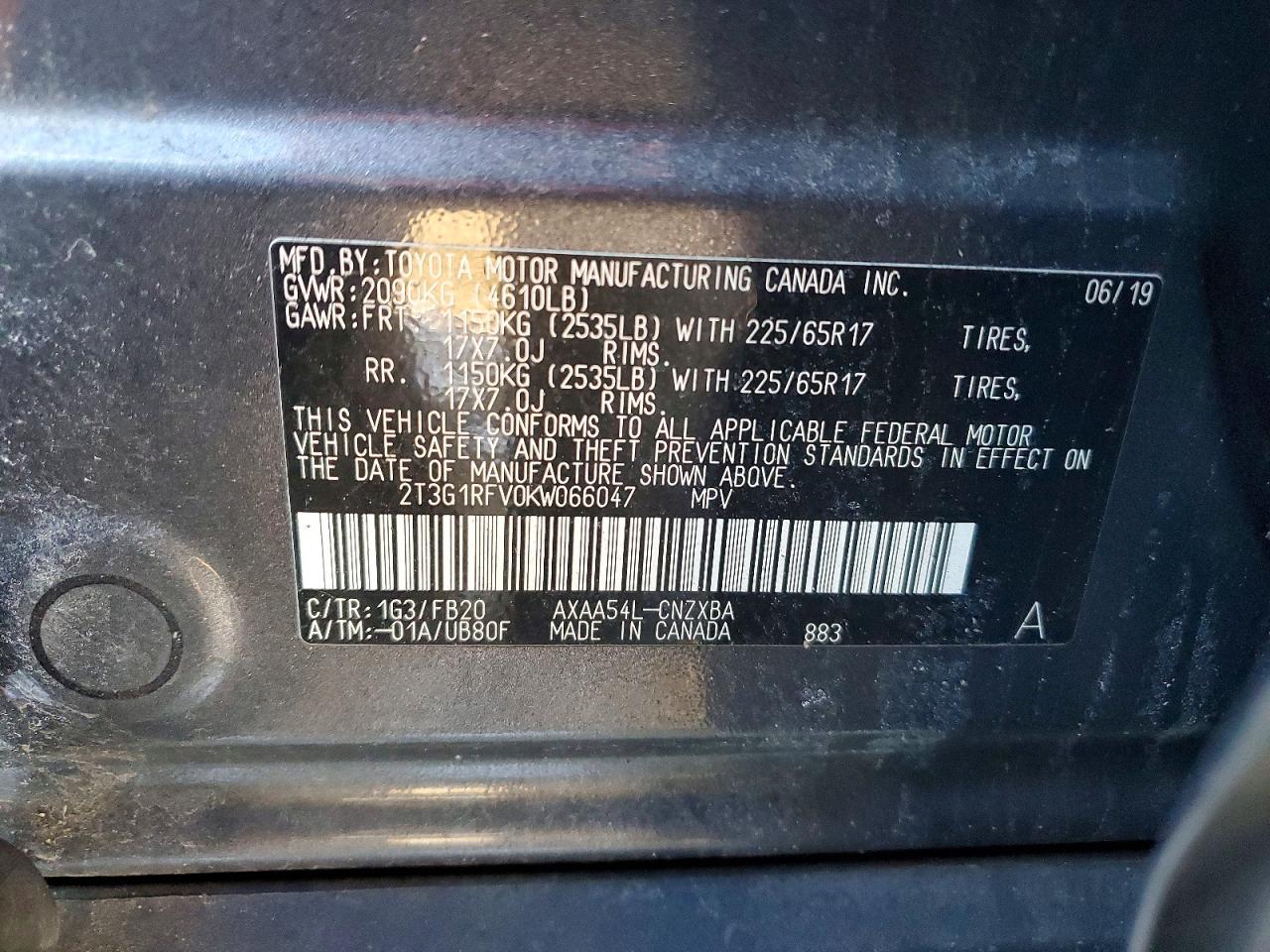 2019 TOYOTA RAV4 LE photo 25