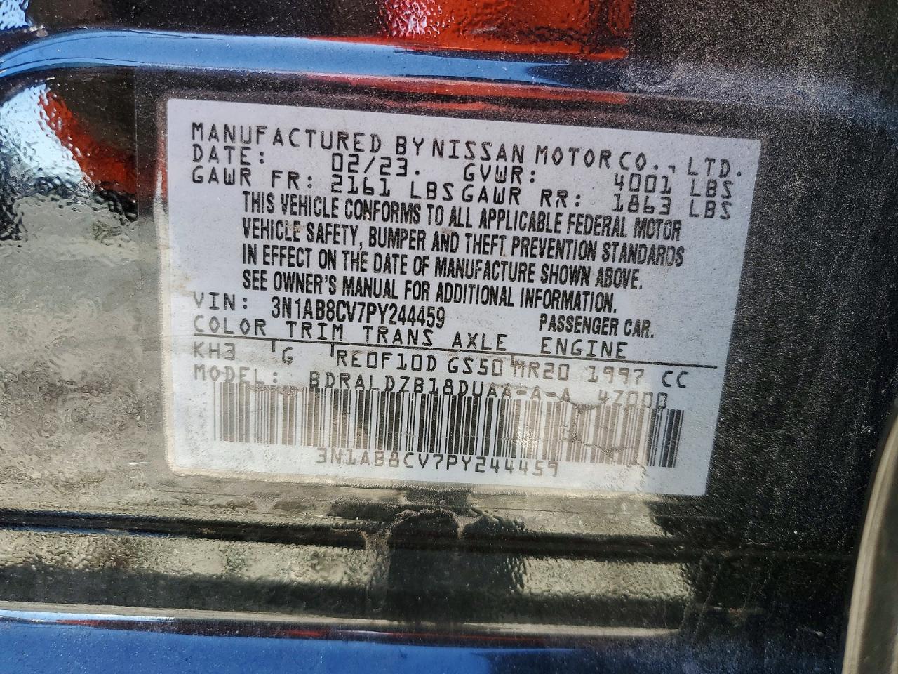 2023 NISSAN SENTRA SV photo 23