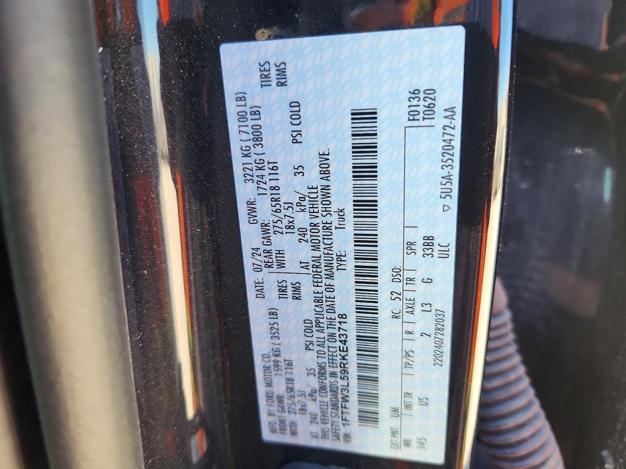 2024 FORD F150 XLT photo 34