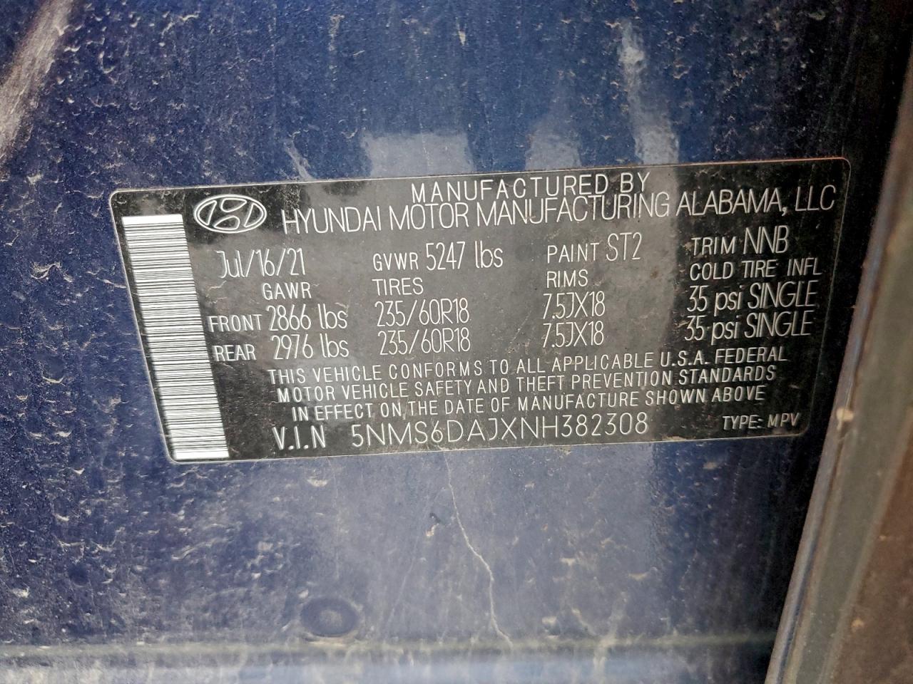 2022 HYUNDAI SANTA FE SEL photo 13